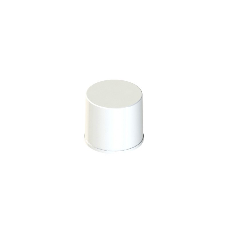 24/415 SMOOTH CAP WADDED (1.0mm) PP WHITE