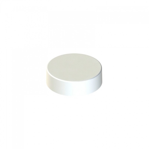 38/400 FLAT LID WADDED (1.0mm)  ABS WHITE