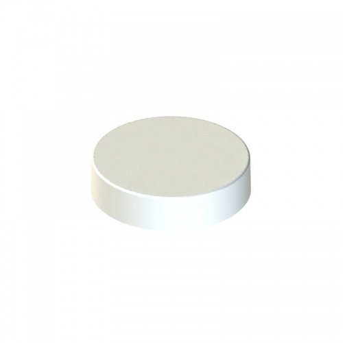 48/400 PETG WHITE MATT PLAIN LID WADDED (1.0mm)